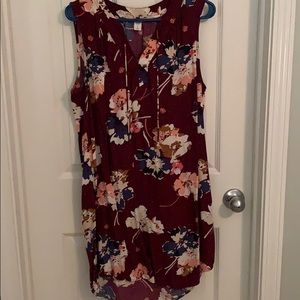 Floral sleeveless Dress